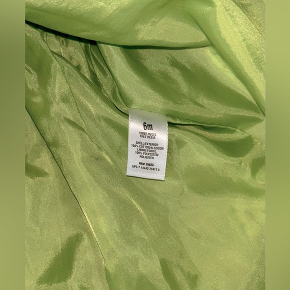 New Carter’s Infant Girls Sleeveless Lime Green Dress Floral Pattern Size 6 mths - Picture 7 of 7